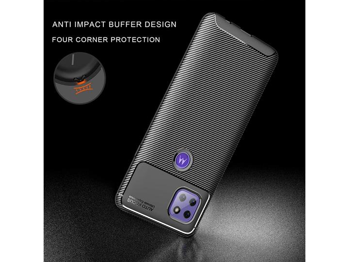 Produktbild Screenguard Motorola Moto G 5G Hülle Carbon Design TPU Case (Motorola Moto G 5G)