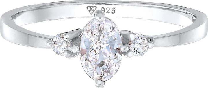 Immagine prodotto Elli Anello Zirconia Ovale di Fidanzamento Argento 925 (56, 925 Argento)