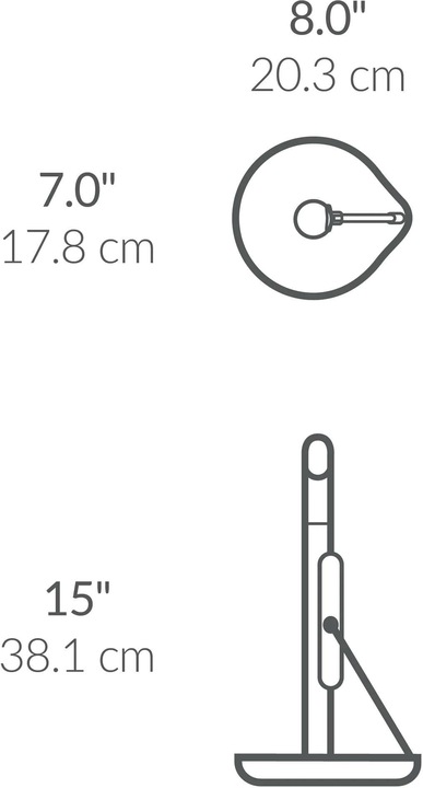 Actual product image Simplehuman Kitchen roll holder