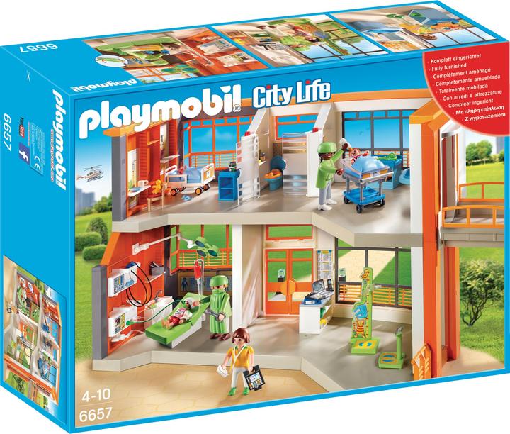 Produktbild Playmobil Kinderklinik mit Einrichtung (6657, Playmobil City Life)