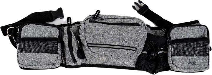 Deek Pets Hip Bag Apollo, Grey/Black (Snack bag dog)