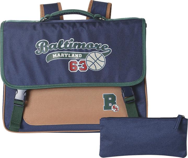 Actual product image Vertbaudet Jungen Schultasche & Federmappe BALTIMORE