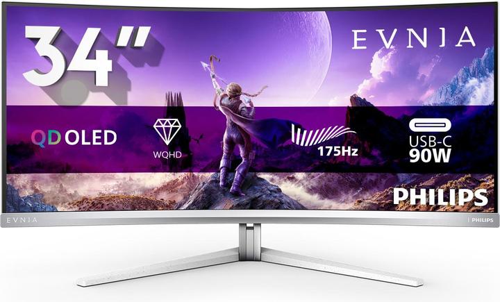 Actual product image Philips Evnia 34M2C8600 (3440 x 1440 pixels, 34")