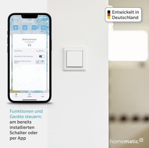 Actual product image Homematic IP Contact interface,flush-mounted,1-f (Switch actuator)
