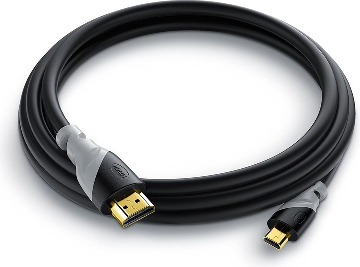 Produktbild CSL Micro HDMI Kabel 2.0 - 4k 60Hz Ultra HD - Full HD - 3D - Ethernet - 1080p 2160p - 3 fach geschirmt (3 m, HDMI)