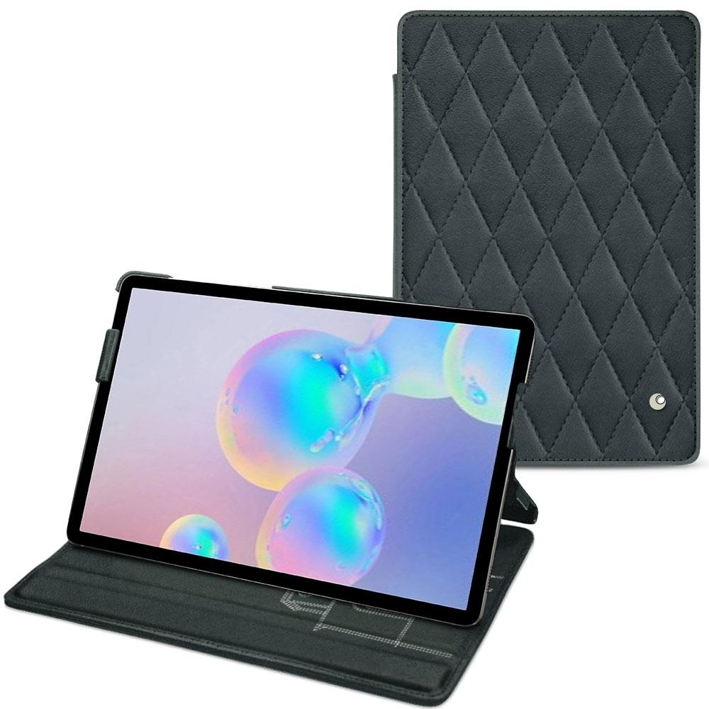 Noreve Lederschutzhülle horizontal (Galaxy Tab S6), Tablet Hülle, Blau