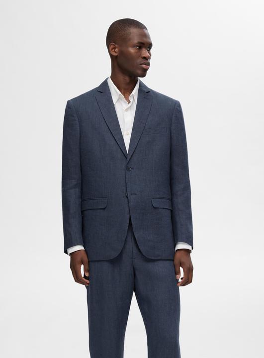 Actual product image Selected Regular fit linen blazer (54)