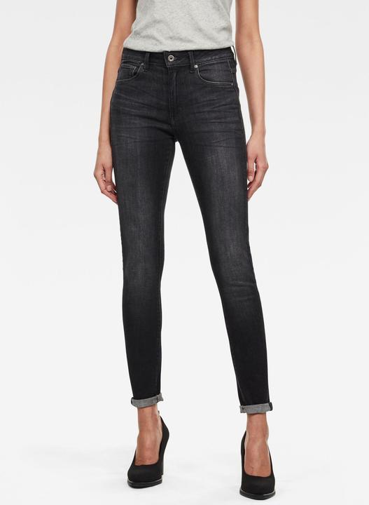 Actual product image G-Star 3301 High Skinny Jeans Superstretch worn in coal (W31/L32)