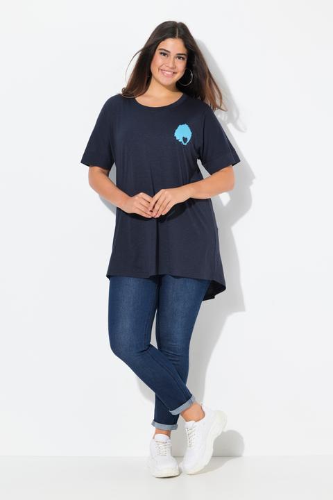 Produktbild Ulla Popken T-Shirt, Rückendruck, Oversized, Rundhals, Halbarm (50, 52)