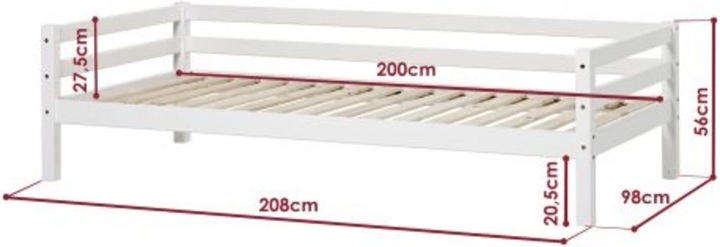 Actual product image Hoppekids Basic junior bed (70x190)