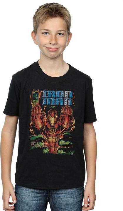 Actual product image Boys Iron Man Comic Book Cover T-Shirt (128)