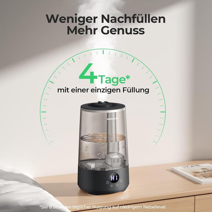 Produktbild Homvana 3-in-1 Luftbefeuchter 3.6L mit SilentSpray Tech (35 m²)