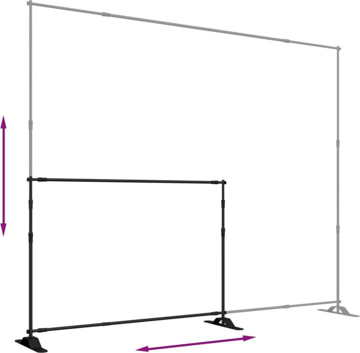 Produktbild vidaXL Hintergrundstativ (254 cm, 243 cm)