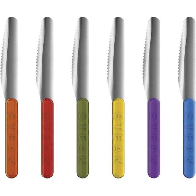ViceVersa Pointles set of 6 steak knives 15900, Besteck, Mehrfarbig