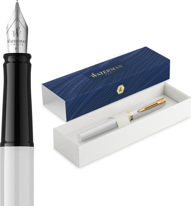 Produktbild Waterman Füllfederhalter IMPRESSION weisser Lack CT M Blau Geschenkbox (1x)