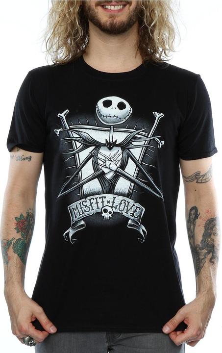 Immagine prodotto Dick Smith Maglietta Misfit Love Jack Skellington Uomo in cotone (L)