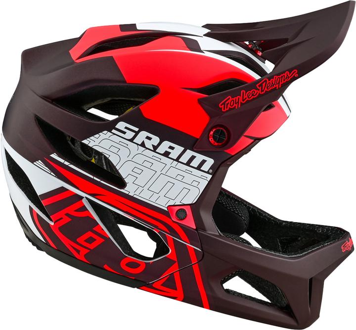 Actual product image Troy Lee Designs Stage MIPS Helmet, SRAM Vector, red, XL/XXL | 60-63cm (60 - 63 cm)