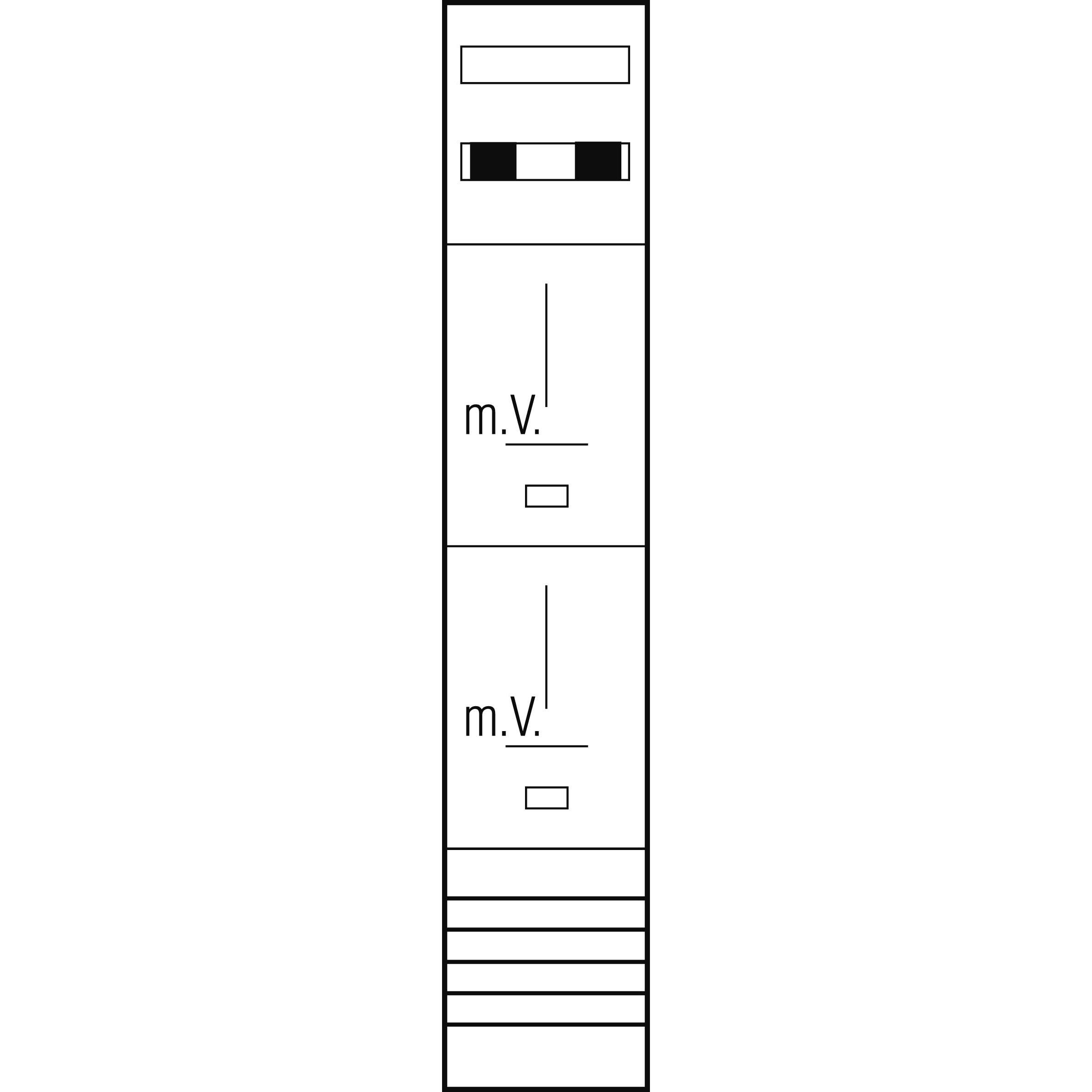 ABN, Verteilerschrank Zubehör, Z19720 Zählerplatz 3Pkt 2Z Klemmstein