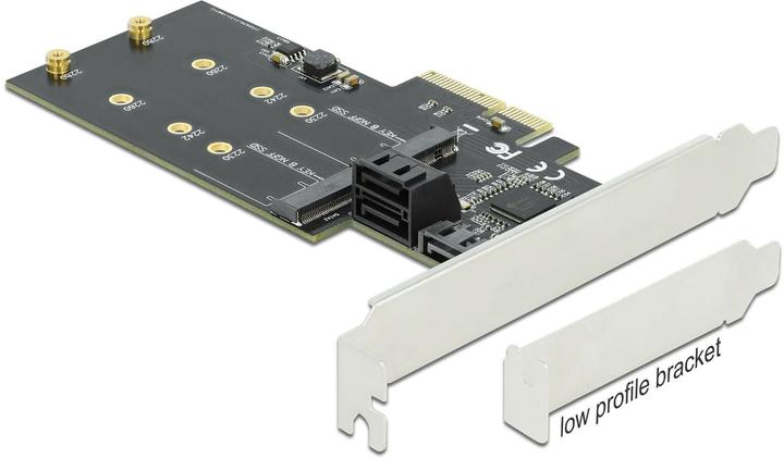Delock SATA controller PCI-Ex4 - 3xSATA3, 2xM.2 Key-B