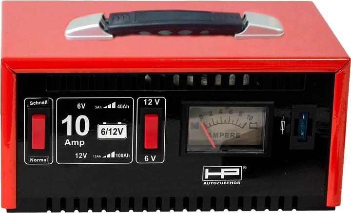 HP Autozubehör Batterie-Ladegerät 20510, 6/12 V, 10 A, Normal- und Schnellladung (12V, 6V, 10 A)