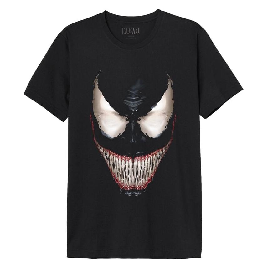 NoName, Mannen, T-shirts, Spiderman - T-Shirt Venom Smile (Xxl), Zwart, (Xxl)
