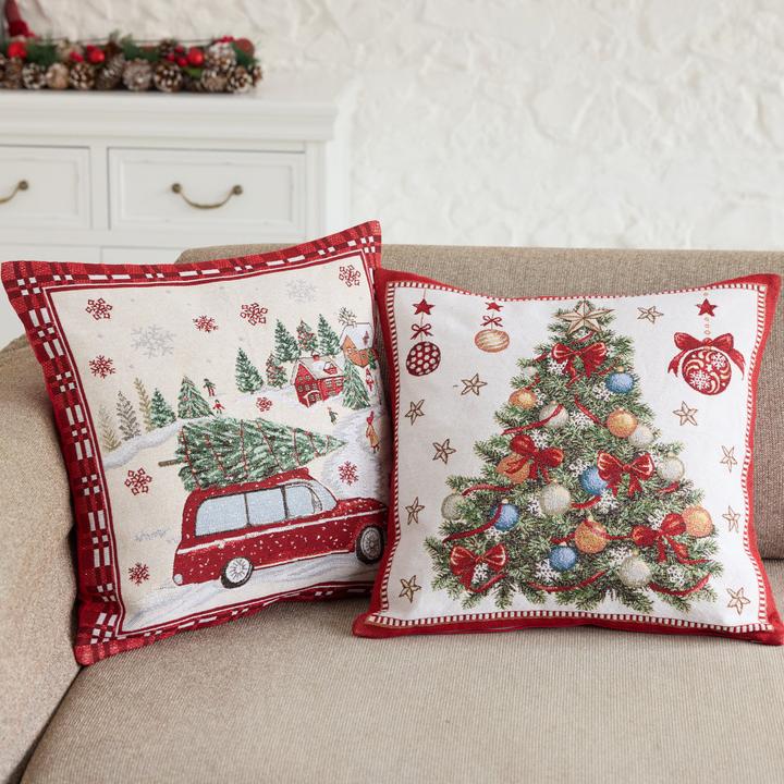 Produktbild Angela Bruderer Kissenhülle «Weihnachtsbaum» (45 x 45 cm)