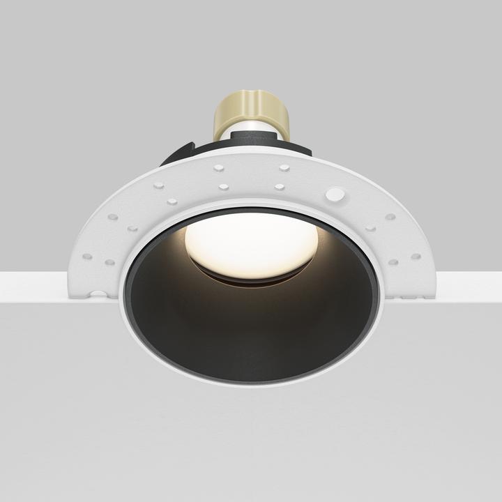 Produktbild Maytoni Share Downlight, Einbauleuchte GU10 Schwarz / Weiss Ø10,2mm (GU10)