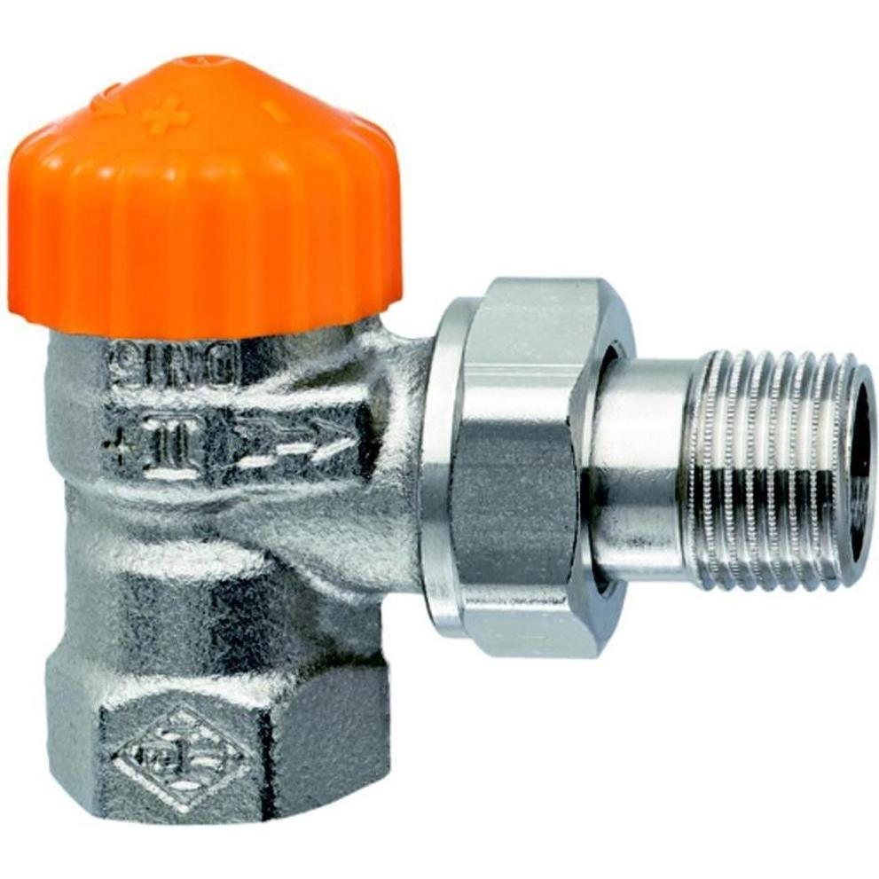 Heimeier Thermostat-Unterteil Eclipse 1/2" Eckform 3931-02.000, Heizkörper, Silber