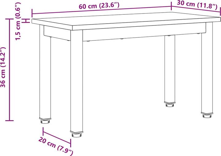 Actual product image vidaXL Couchtisch