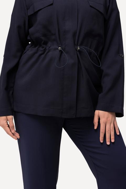 Produktbild Ulla Popken Jacke, Tunnelzug, Rundhals, 3/4-Arm (46, 48)