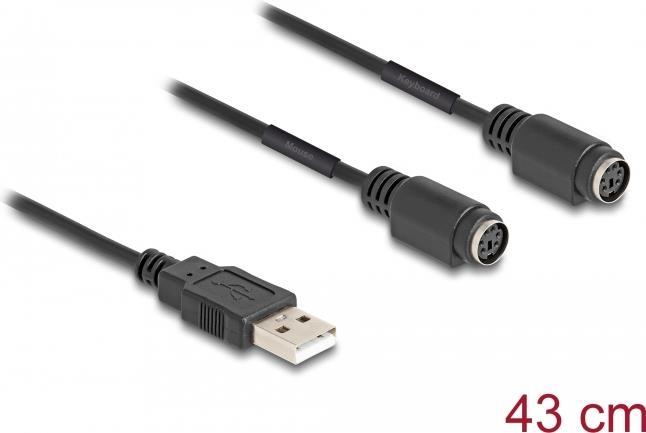 Produktbild Delock USB zu PS/2 Adapter (0.43 m, PS/2)