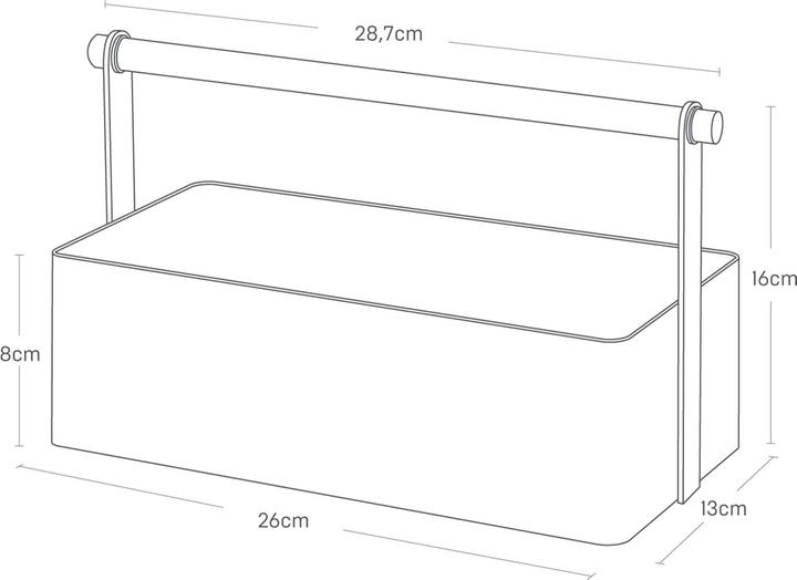 Produktbild Yamazaki Aufbewahrungsbox L TOSCA (26 x 13 x 16 cm, 5.50 l)