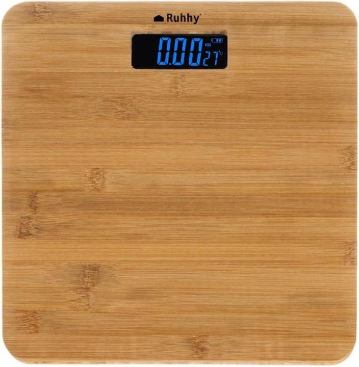 Produktbild Ruhhy Digitale BAMBUS PERSONENWAAGE Design Waage bis 180kg (180 kg)