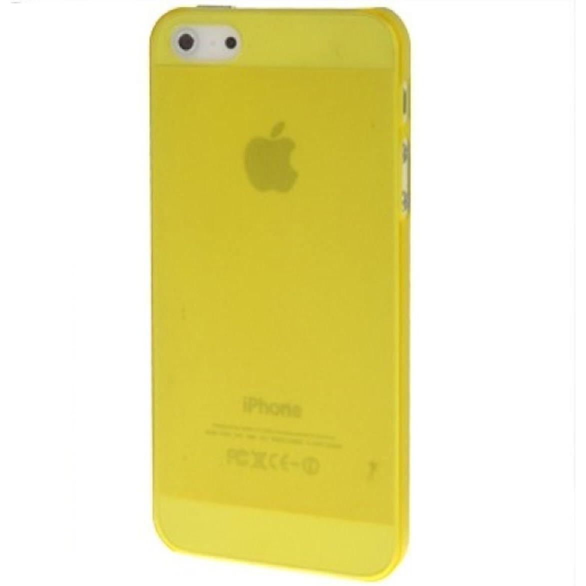 König Design Handy Hülle Schutz Case Cover Schale Bumper Etui für Apple iPhone SE Gelb Neu (Apple iPhone SE), Smartphone...