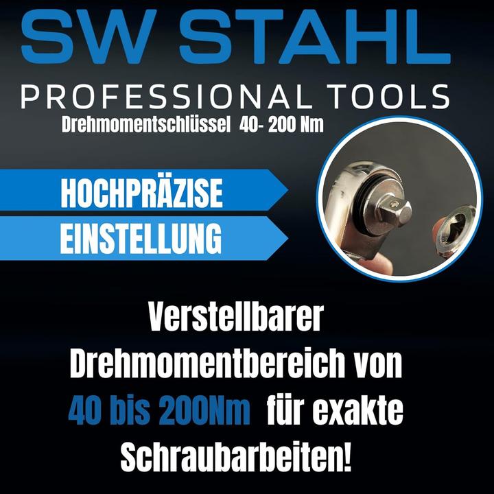 Actual product image SW-Stahl Torque Wrench (1/2", 40 - 200 Nm)