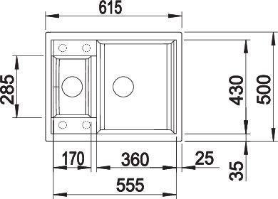 Produktbild Blanco METRA 6 (61.50 cm, 50 cm)