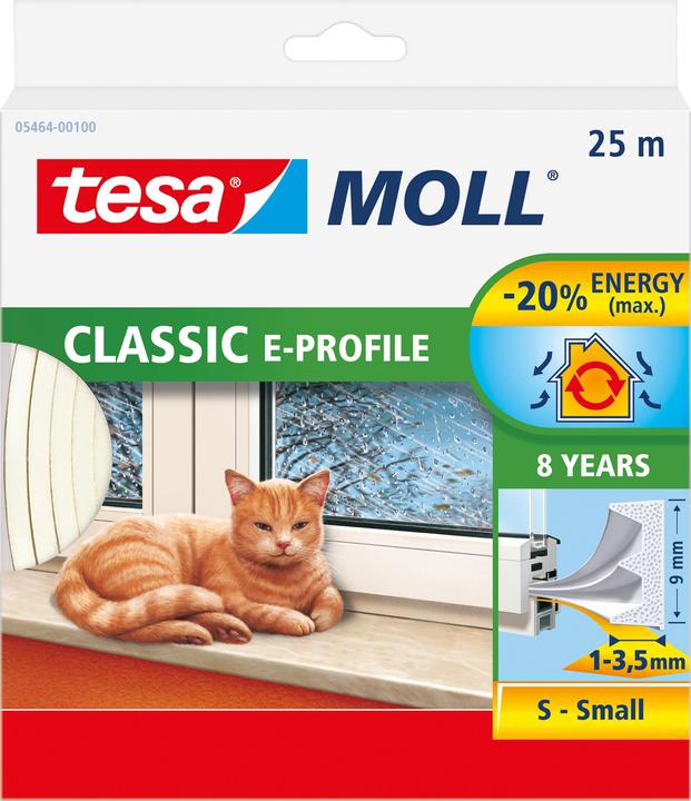 tesa tesamoll E-Profile rubber seal (0.30 kg, White)