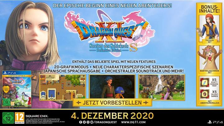 Image du produit Square Enix Dragon Quest 11 S : Les Chevaliers de la Destinée - Definitve Edition (PS4, DE)