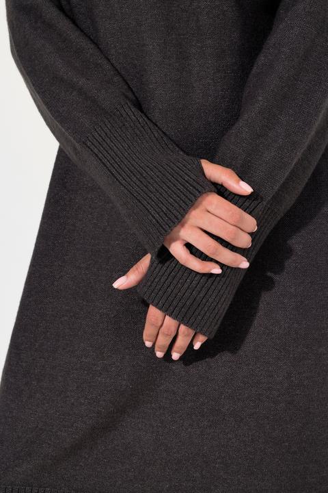 Immagine prodotto Ulla Popken Abito in maglia con collo alto e maniche lunghe (50, 52)