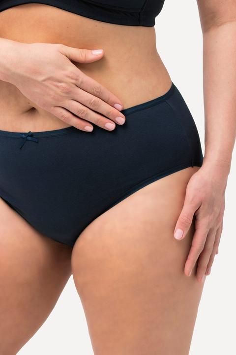 Produktbild Ulla Popken Midislips, 5er-Pack, Marmorstreifen/uni (68)
