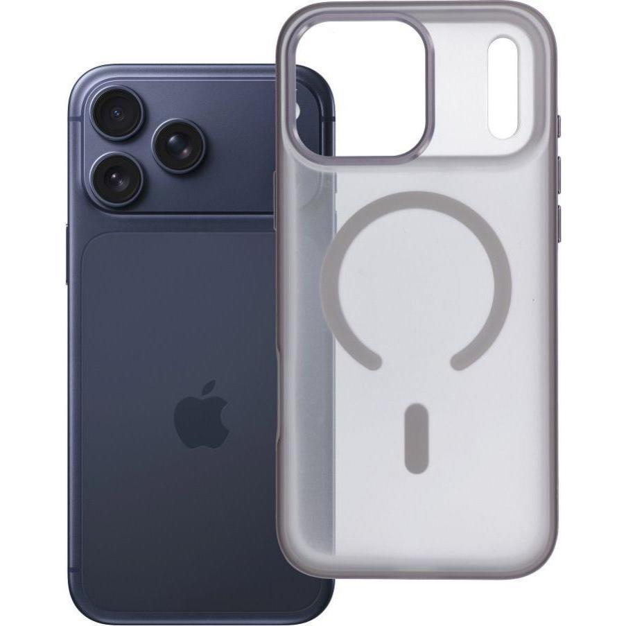 OEM Back panel cover Case for iPhone 17 PRO MAX Flexline Mag Cover compatible with MagSafe gray (Apple iPhone 17 Pro Max), Cover smartphone, Grigio