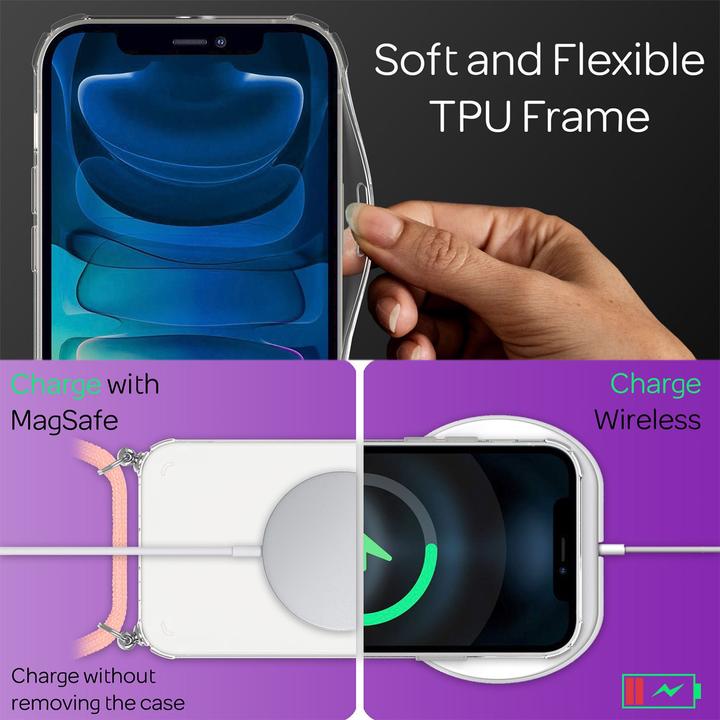 Produktbild Nalia Klare Hülle mit Kette zum Umhängen