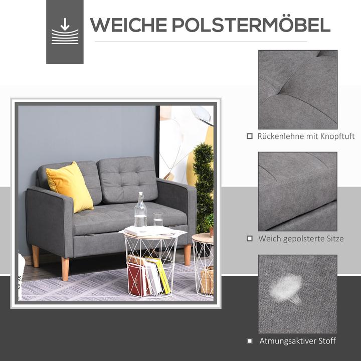 Produktbild Homcom 2-Sitzer Sofa (2-Sitzer)