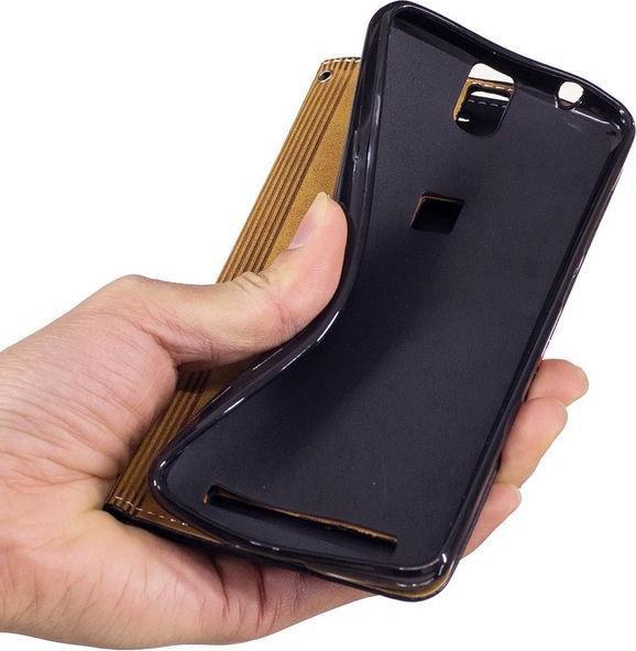Produktbild MU Classic Case aus Leder mit Standfunktion (Elephone P8000)
