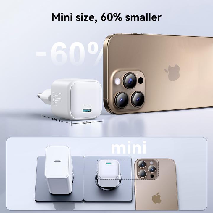 Produktbild Joyroom Charger JR-TCG15 Mini 30W GaN white (30 W)