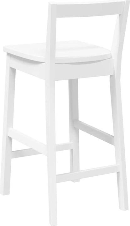 Image du produit VidaXL Tabouret de bar 2 pcs. Blanc Bois massif Hévéa