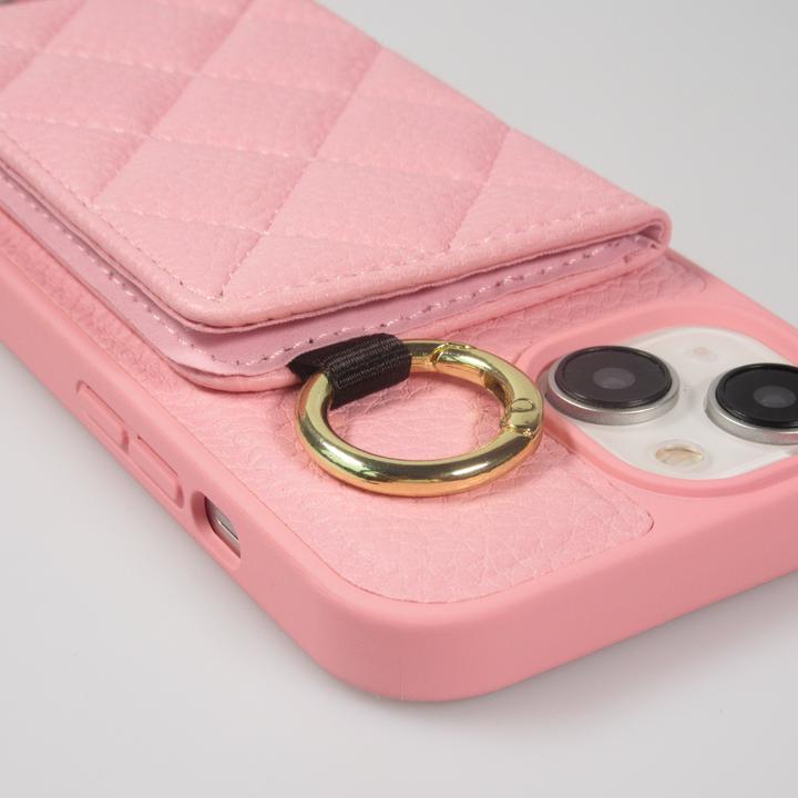 Actual product image PhoneLook Hülle Gepolstertes Leder mit Spiegel und Kartenfach grosse abnehmbare Riemen (Apple iPhone 15)