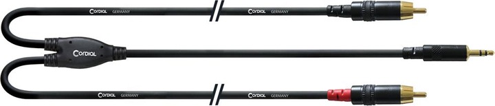 Produktbild Cordial CFY WCC-LONG - Stereo 3.5mm -> 2x Cinch Anschlusskabel (1.50 m, 3.5mm Klinke (AUX), Cinch)
