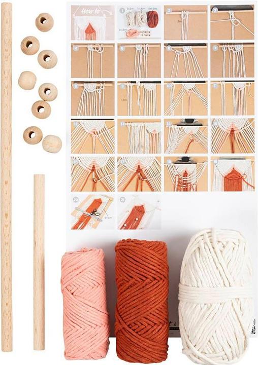Actual product image Creativ Company Mini Macramé Wall Decoration Craft Set