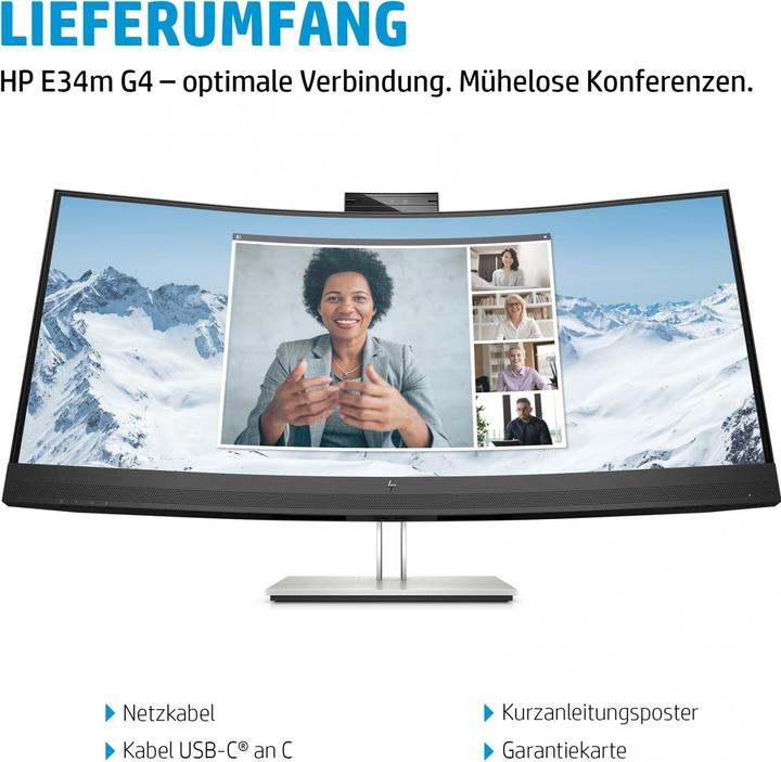 Produktbild HP E34m G4 (3440 x 1440 Pixel, 34")